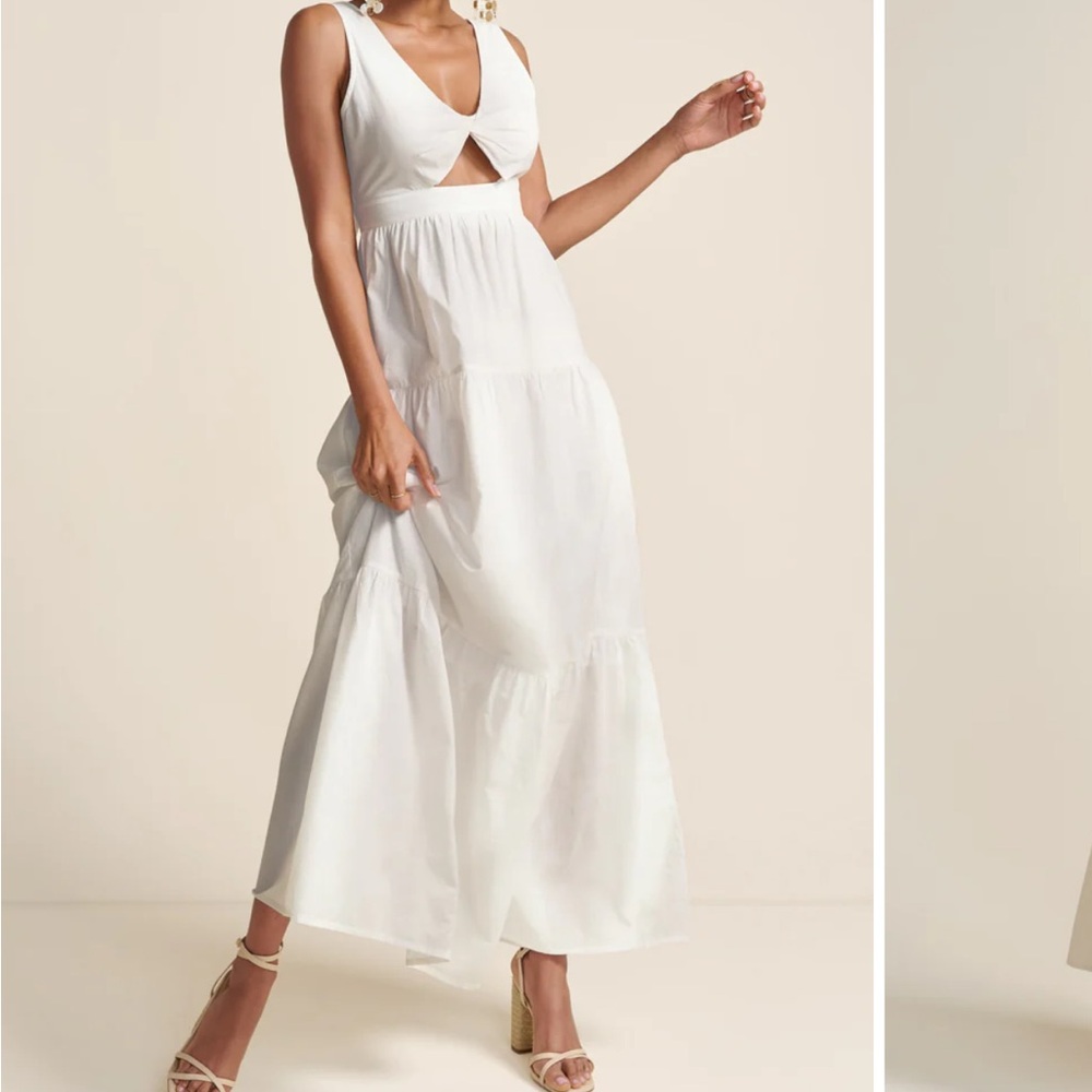 NEW* VENUS White Maxi Dress with Cutout Detail